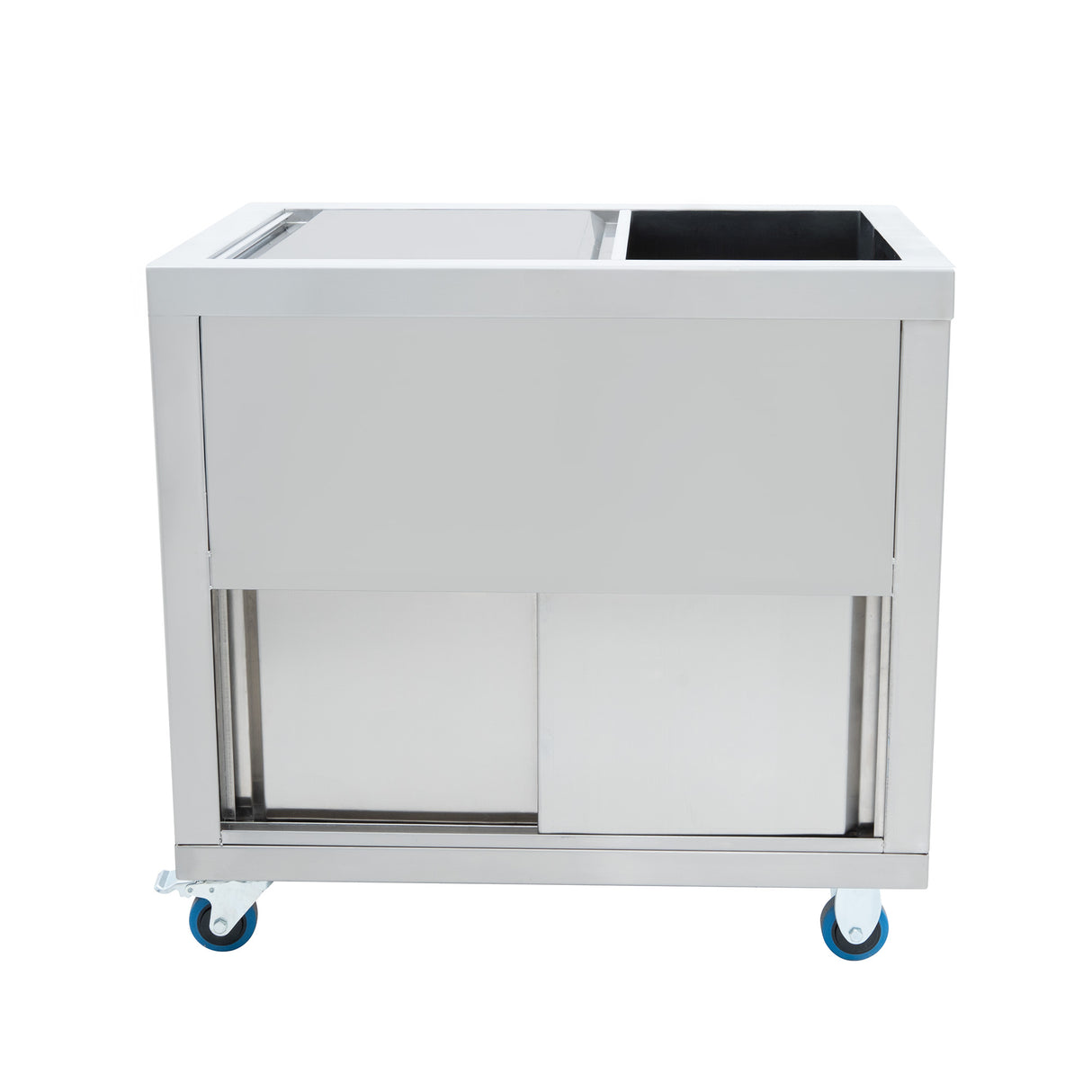 Bac à Glaçons Mobile 86 L en Inox