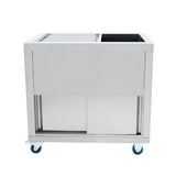 Bac à Glaçons Mobile 86 L en Inox