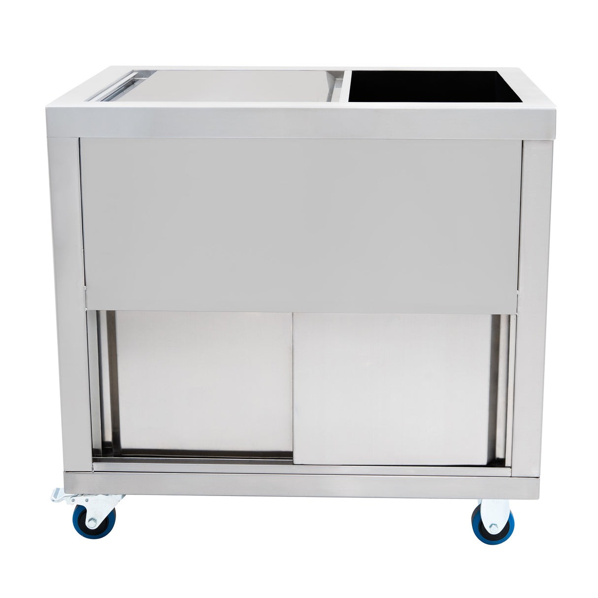 Bac à Glaçons Mobile 86 L en Inox