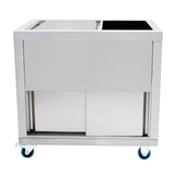 Bac à Glaçons Mobile 86 L en Inox