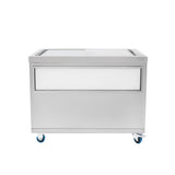 Bac à Glaçons Mobile 109 L en Inox