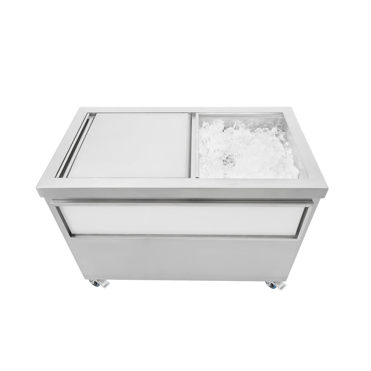 Bac à Glaçons Mobile 109 L en Inox