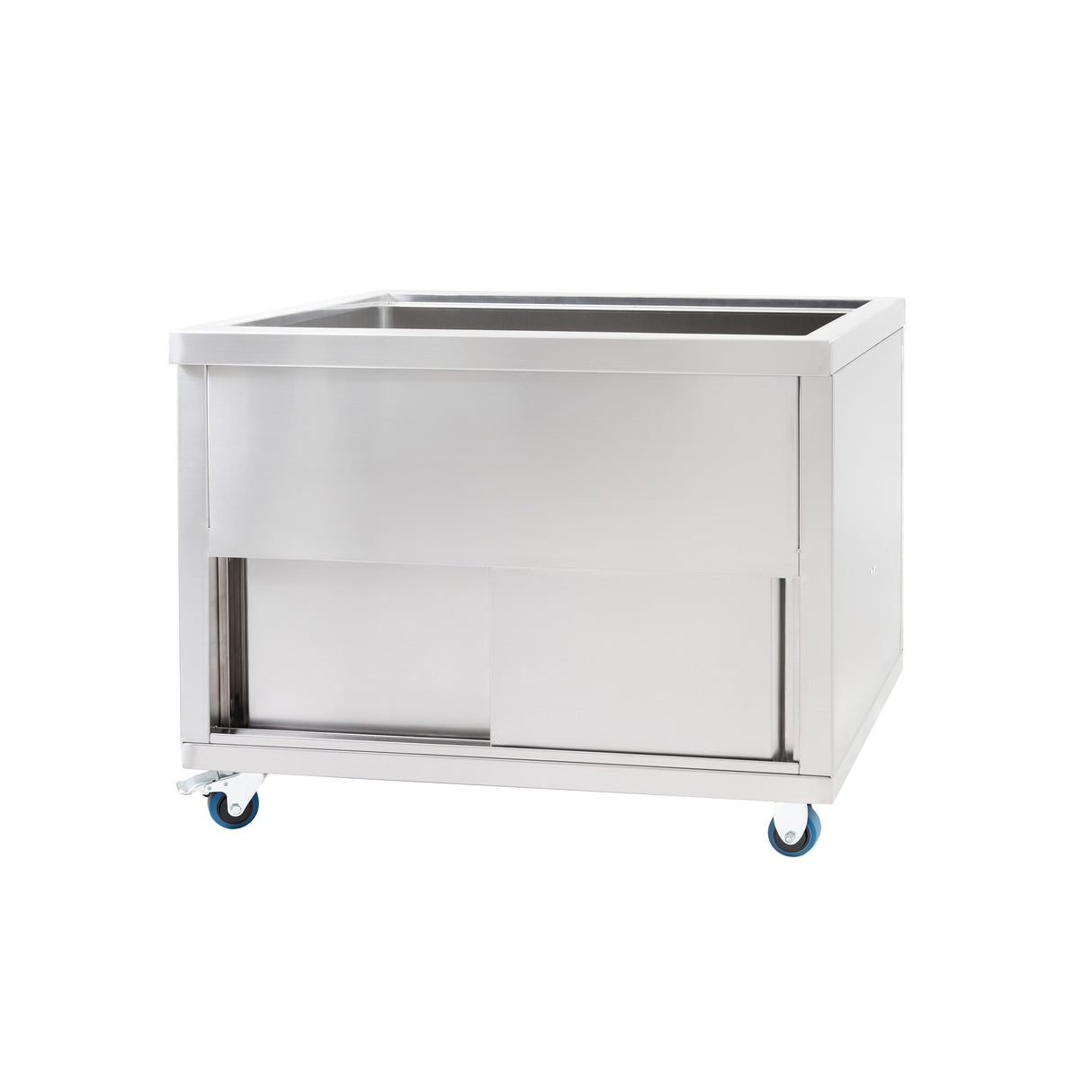 Bac à Glaçons Mobile 109 L en Inox