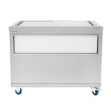 Bac à Glaçons Mobile 109 L en Inox