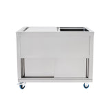 Bac à Glaçons Mobile 109 L en Inox