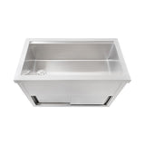 Bac à Glaçons Mobile 109 L en Inox