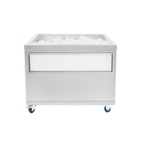 Bac à Glaçons Mobile 109 L en Inox