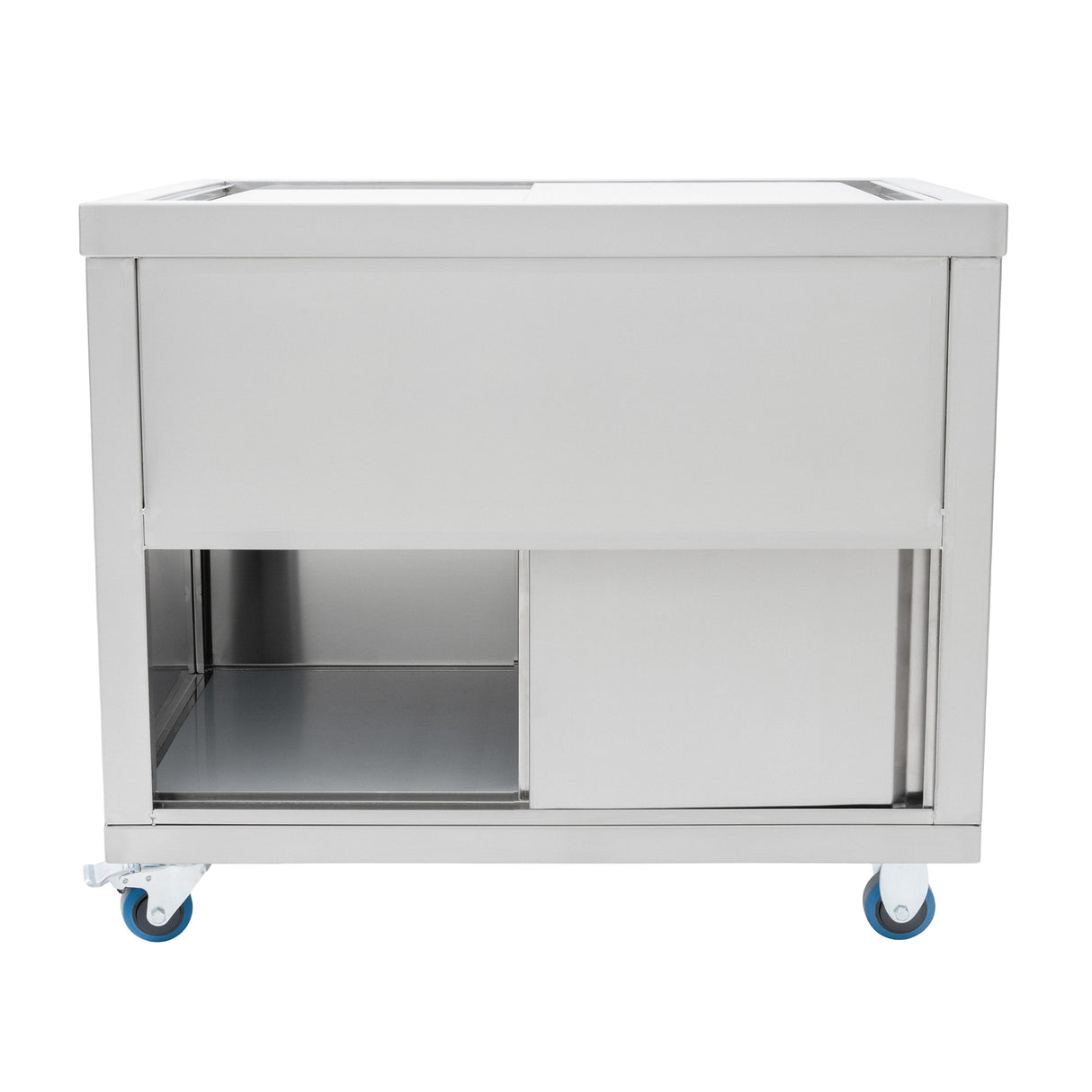 Bac à Glaçons Mobile 109 L en Inox