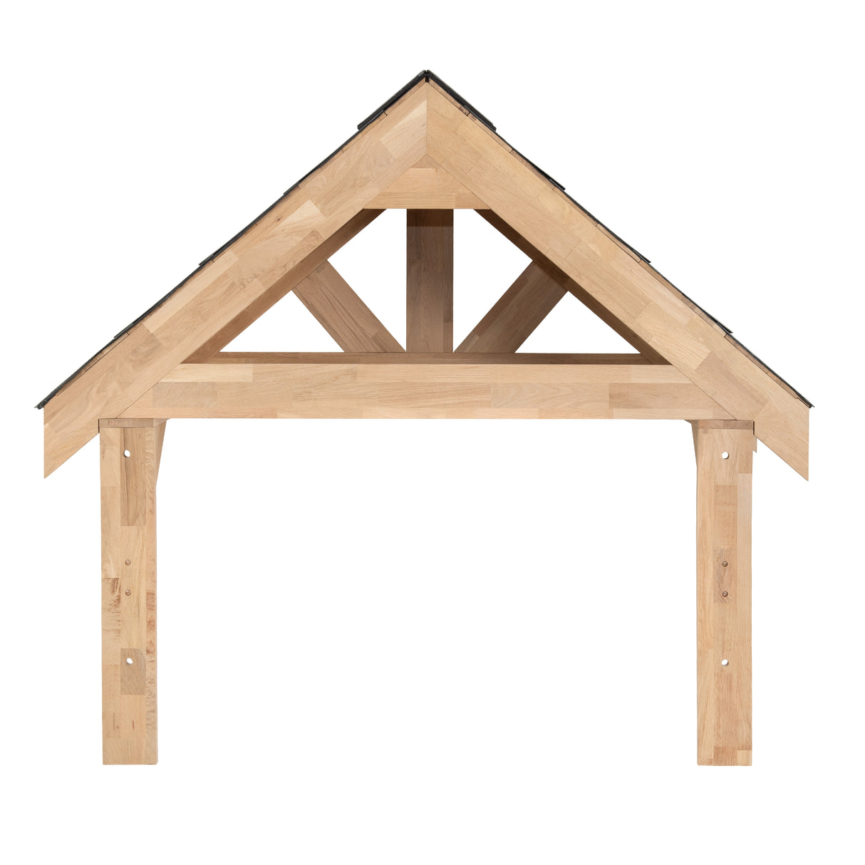 Kit de Marquise en Bois Chêne Massif - 125 cm