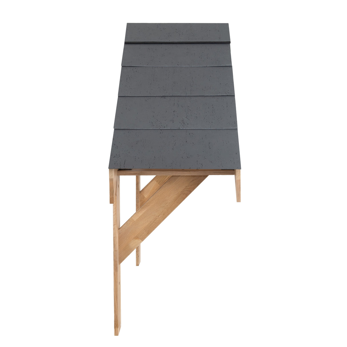 Kit de Marquise en Bois Chêne Massif - 125 cm