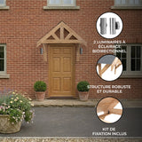 Kit de Marquise en Bois Chêne Massif - 125 cm