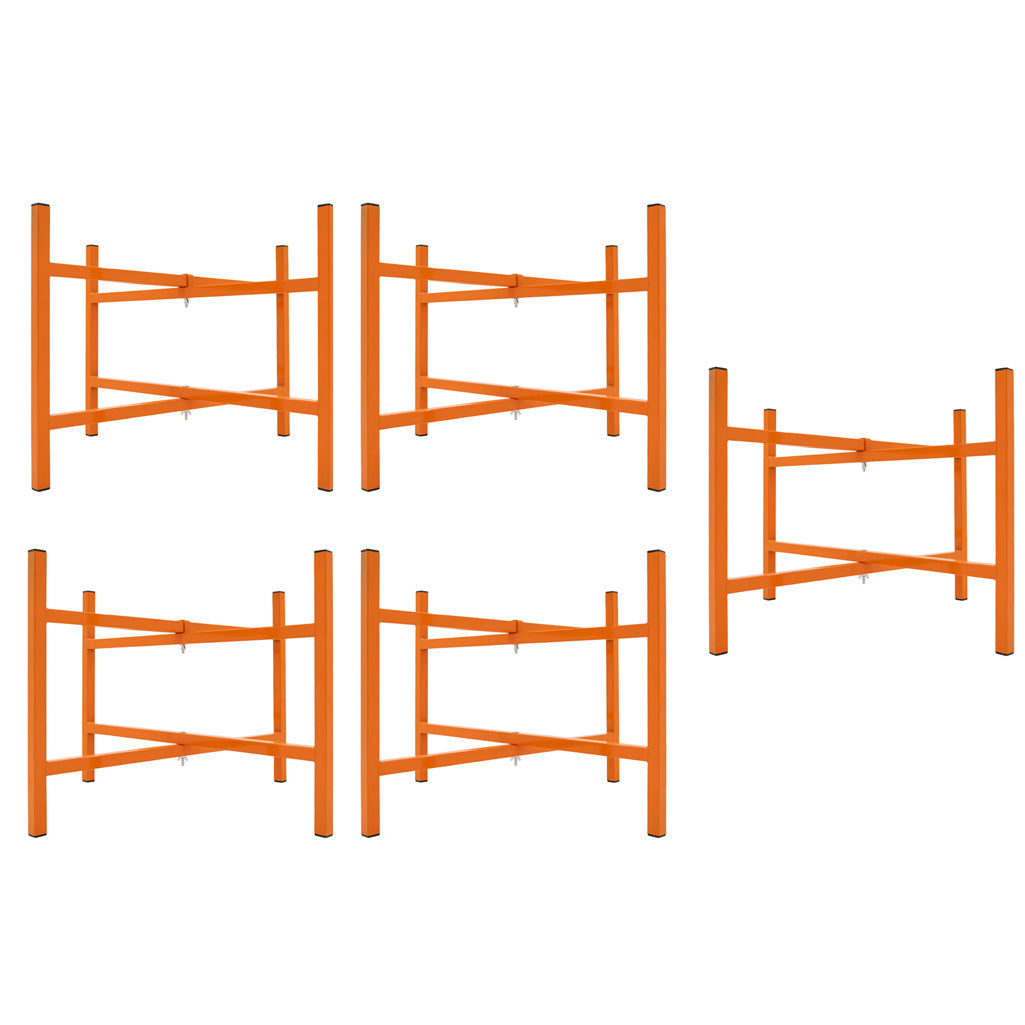Lot de 4 Tréteaux de Maçon & 5 Supports en X (500 mm)