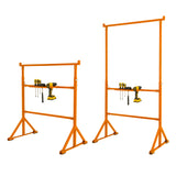 Lot de 2 Tréteaux de Maçon & 3 Supports en X (500 mm)
