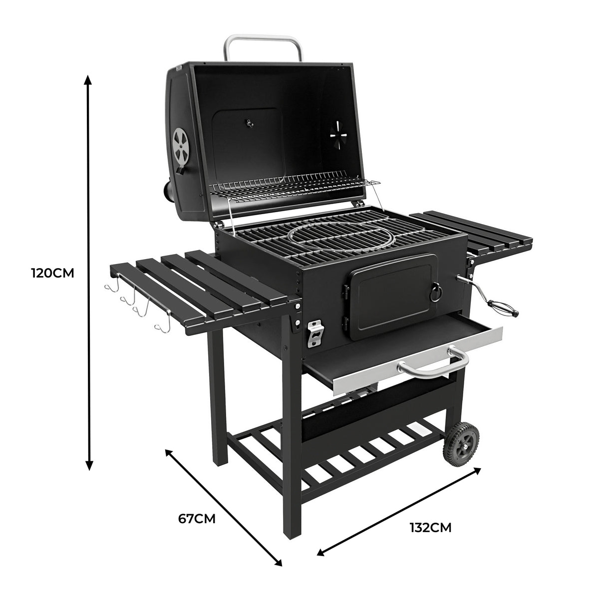 Barbecue au Charbon Fumoir XL