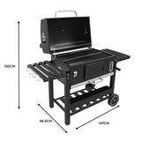 Barbecue au Charbon Fumoir XXL avec Bois de Fumage