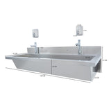 Lavabo Collectif en Inox - 1200 mm