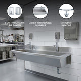Lavabo Collectif en Inox - 1200 mm