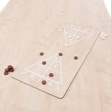 Lot de Table Multi Jeux 7 en 1, Ensemble de Fléchettes & Anneau LED - Chêne