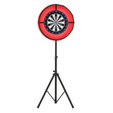 Lot de Table Multi Jeux 7 en 1, Ensemble de Fléchettes & Anneau LED - Chêne