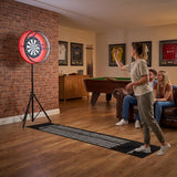 Lot de Table Multi Jeux 7 en 1, Ensemble de Fléchettes & Anneau LED - Chêne