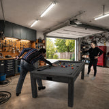 Lot de Table Multi Jeux 7 en 1, Ensemble de Fléchettes & Anneau LED - Gris