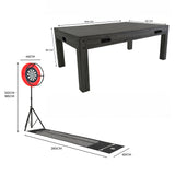 Lot de Table Multi Jeux 7 en 1, Ensemble de Fléchettes & Anneau LED - Gris