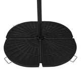 Pied Rond pour Parasol Déporté (4 Coins en Éventail)