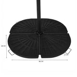 Pied Rond pour Parasol Déporté (4 Coins en Éventail)