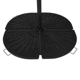 Pied Rond pour Parasol Déporté (4 Coins en Éventail)