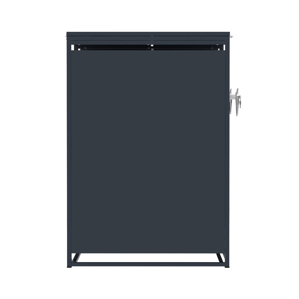 Abri Métallique pour 2 Poubelles à Roulettes - Anthracite