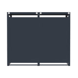 Abri Métallique pour 2 Poubelles à Roulettes - Anthracite