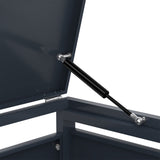 Abri Métallique pour 3 Poubelles à Roulettes - Anthracite et Bois