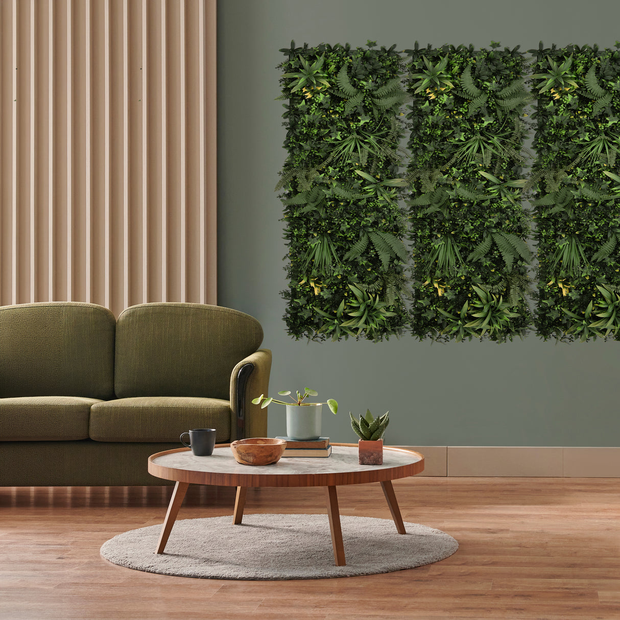 Panneau Mural Végétal Artificiel - 50 cm x 150 cm (2 pcs)