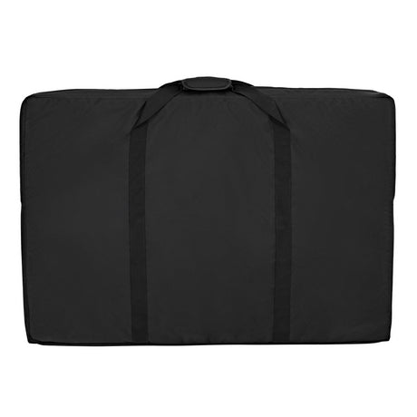 Sac de transport noir pour vitrine, conçu pour cartes, avec des poignées robustes et une texture résistante pour une protection optimale