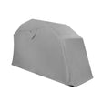 Tente de moto moyenne en gris, avec une forme angulaire, en matériau résistant aux intempéries et texture lisse, idéale pour la protection extérieure