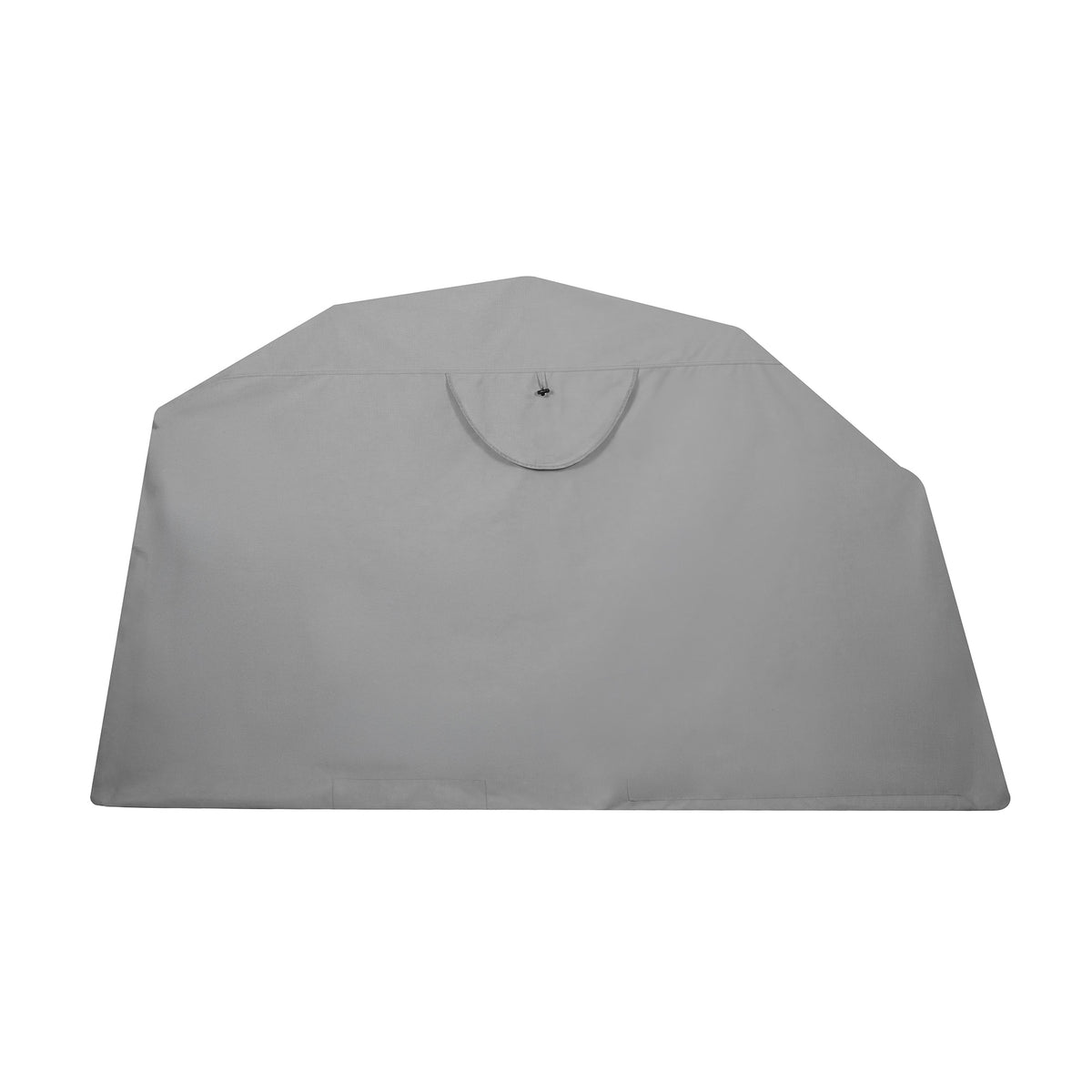 Tente de rangement moto de taille moyenne en gris, avec une texture résistante et une forme rectangulaire pour une protection optimale