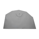 Tente de rangement moto de taille moyenne en gris, avec une texture résistante et une forme rectangulaire pour une protection optimale