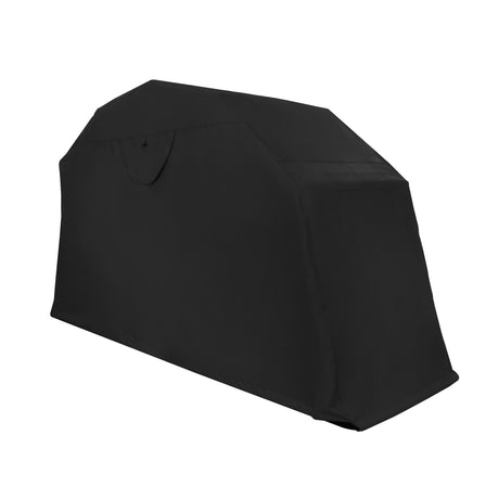 Housse de protection noire pour mobilier de jardin, en tissu résistant, forme rectangulaire, idéale pour protéger contre les intempéries