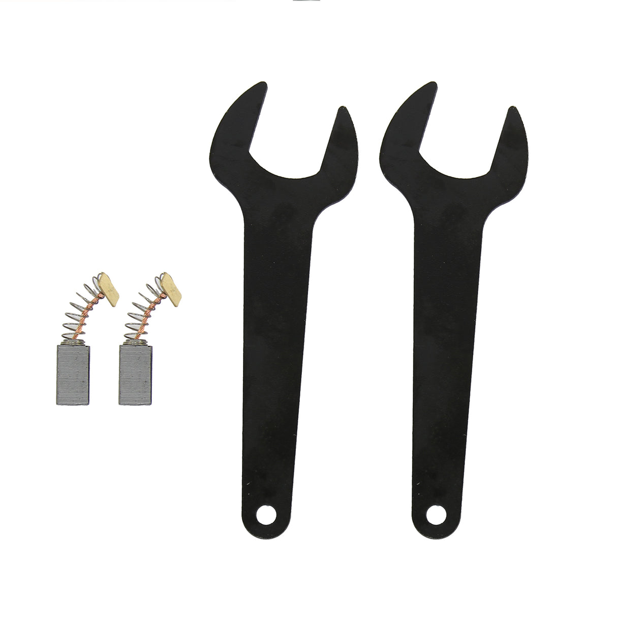 Batteur à main T-Mech avec deux clés noires en métal et balais de charbon, idéal pour les réparations et l'entretien d'outils