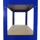 Monster Racking - 2 Rayonnages T-Rax en Acier Bleu 75cm x 30cm x 150cm