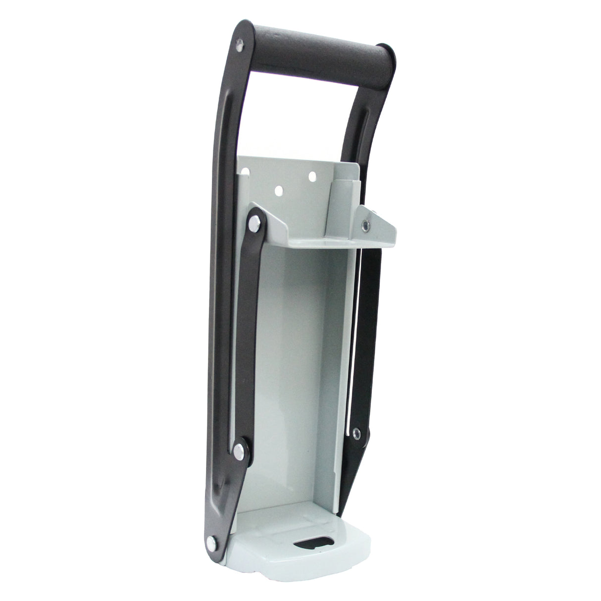 Poubelle incastrable KuKoo de 90 L, en métal gris avec poignées noires, design moderne et épuré, idéale pour un rangement pratique