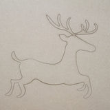 Traîneau du Père Noël Personnalisable en MDF Naturel