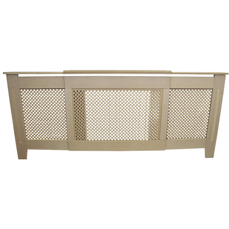 Cache Radiateur en MDF Naturel Ajustable de 140 cm à 192 cm