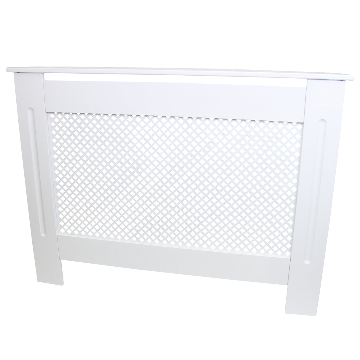 Cache Radiateur en MDF Blanc 111,5 cm
