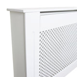 Cache Radiateur en MDF Blanc 111,5 cm