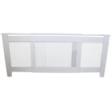 Cache Radiateur en MDF Blanc Ajustable de 140 cm à 192 cm