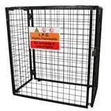 Cage de Rangement Pour 3 Bouteilles de Gaz - Noir