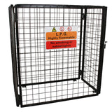 Cage de Rangement Pour 3 Bouteilles de Gaz - Noir