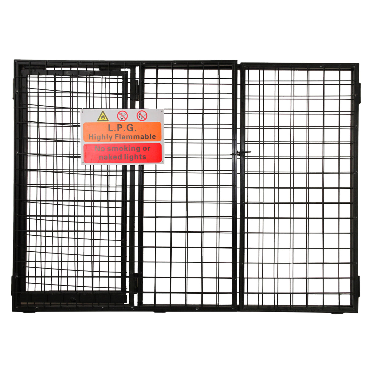 Cage de Rangement Pour 3 Bouteilles de Gaz - Noir