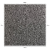 20 x Dalles de Moquette Couleur Gris Anthracite 50cm x 50cm (5m²)